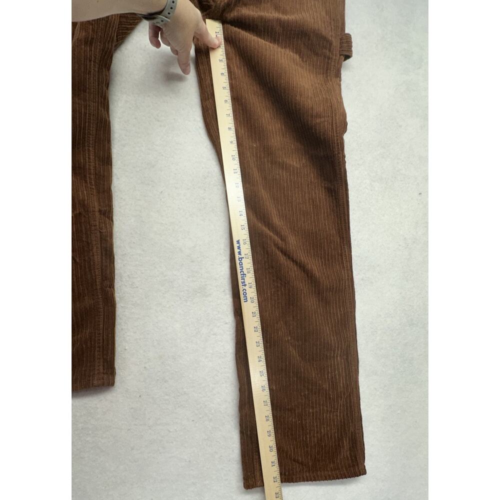Pacsun Pants Womens Size 26 Brown Corduroy 90s Boyfriend Carpenter Baggy Grunge - Picture 6 of 13